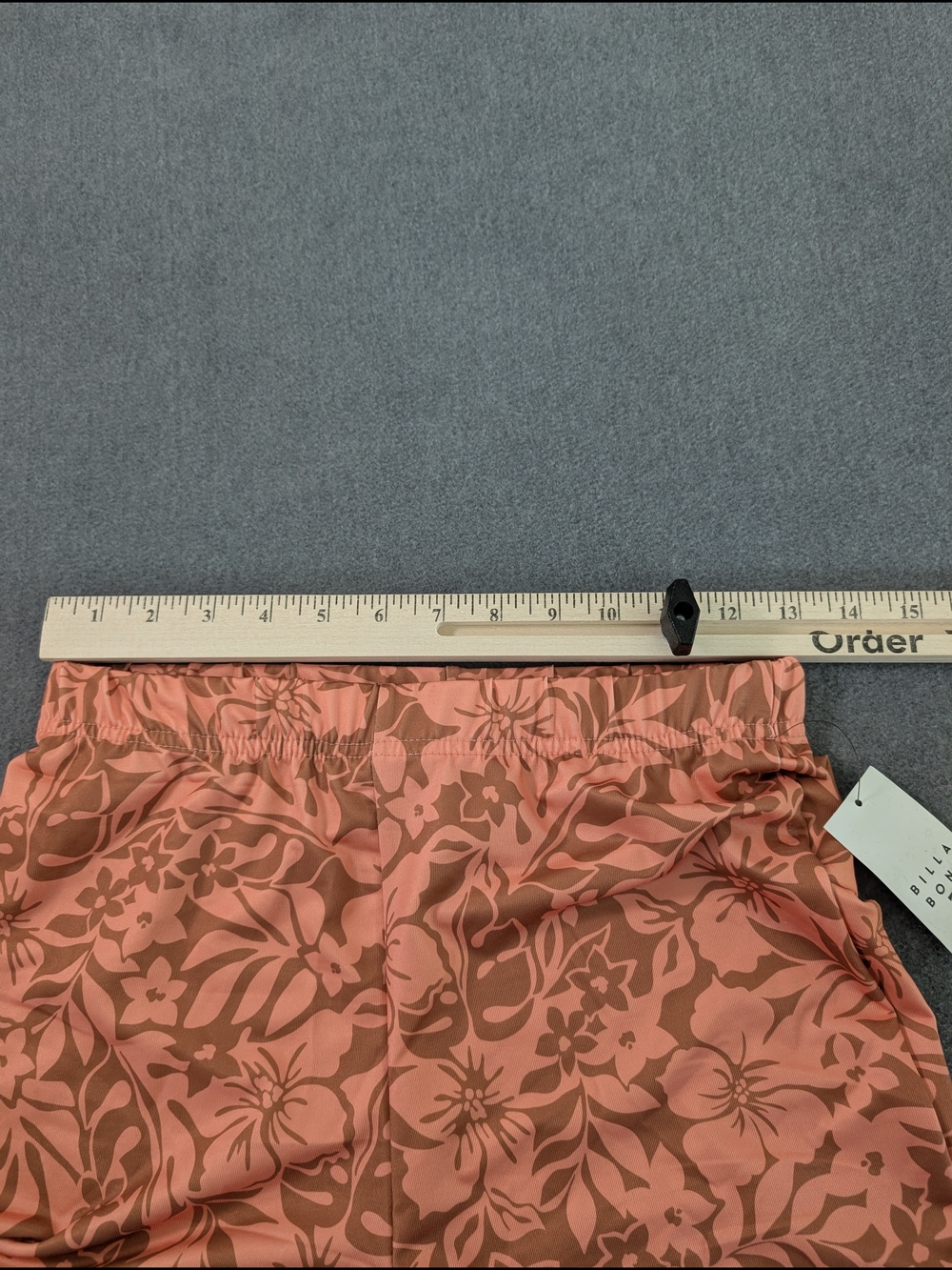 Billabong NWT Hang Loose Floral Flare Pants M Coral Tropical Lounge Beach - Picture 5 of 14